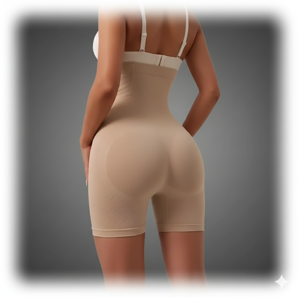 High-Waisted Seamless Shaping Shorts – Tummy Control & Butt Lift